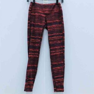 Athleta Women's Red Orange Print Leggings